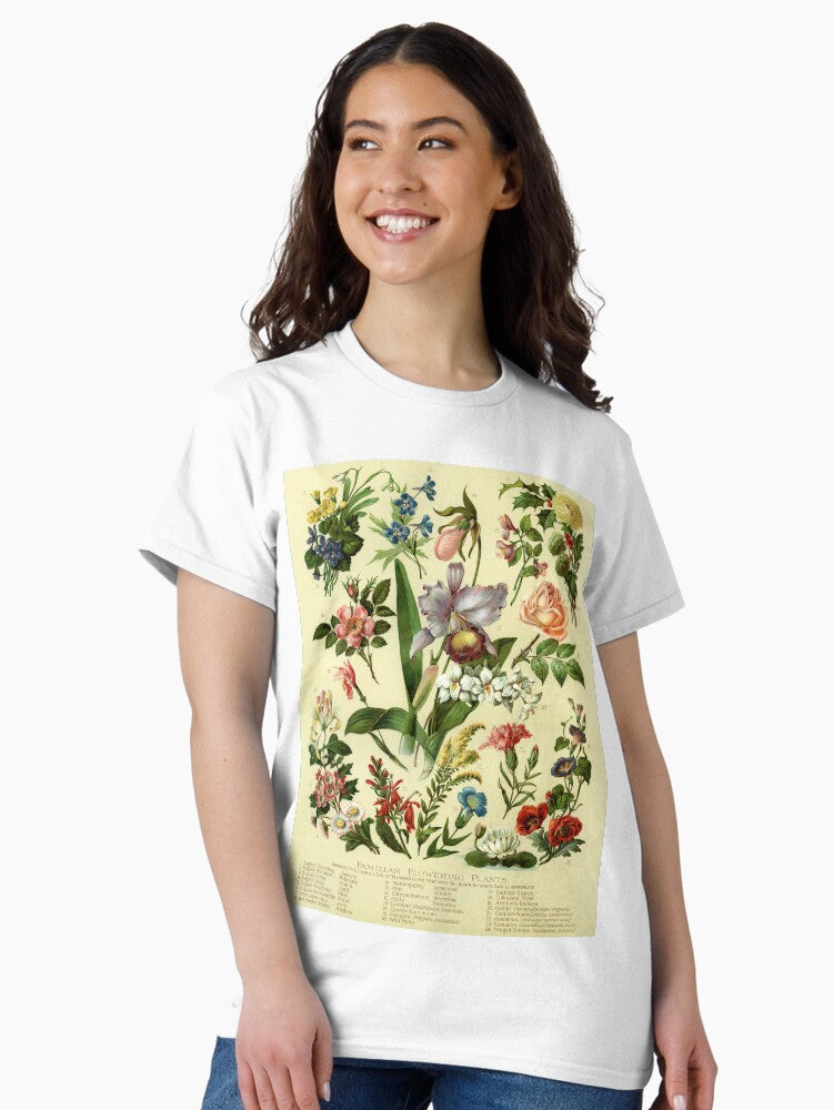 VINTAGE POSTER FLOWERS Classic T-Shirt