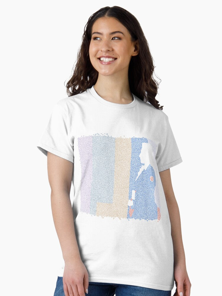 Jackie Brown poster made up of small curved shapes Classic T-Shirt Style001
