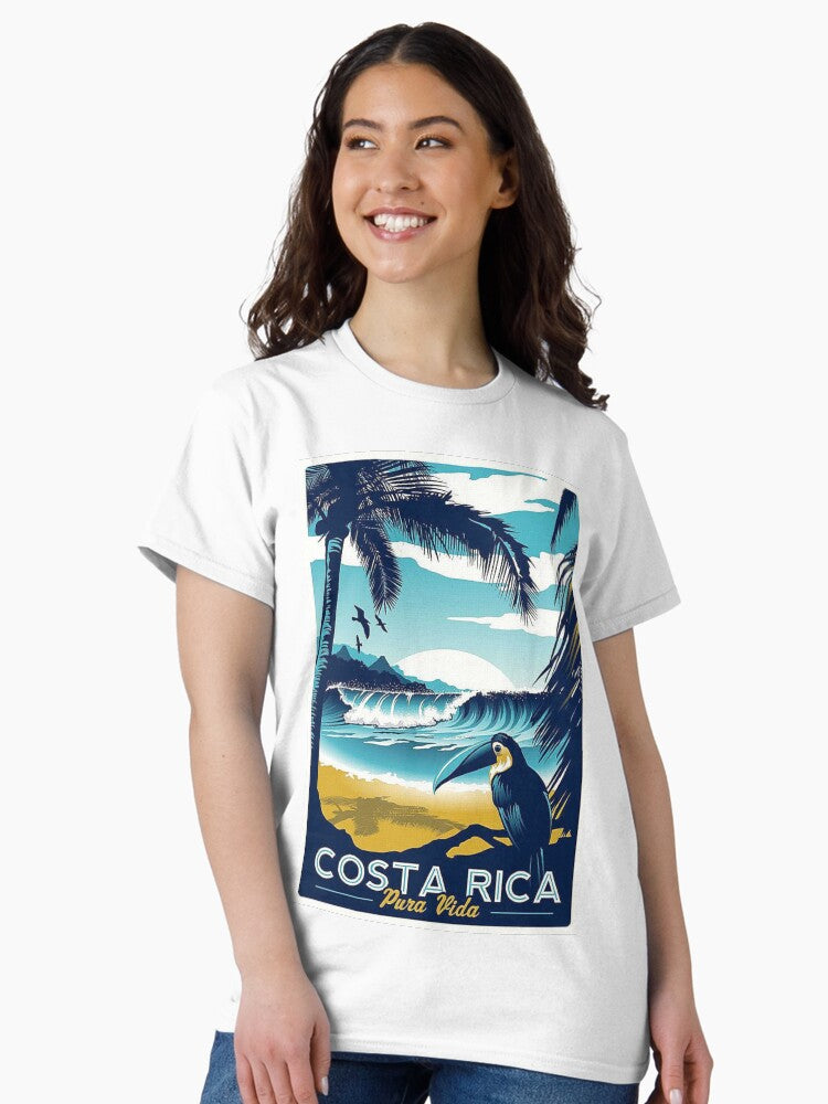 Vintage Costa Rica Travel Poster Classic T-Shirt