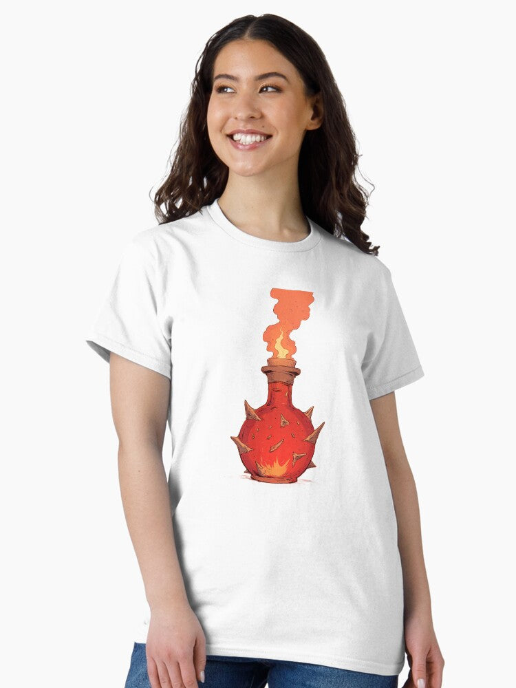 Fiery Dragon's Breath Elixir Comic Style Classic T-Shirt
