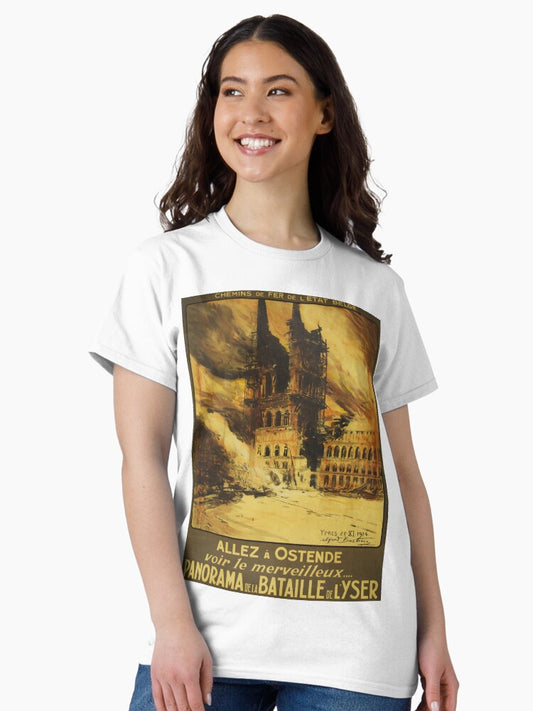 Allez a Ostende vintage travel poster Classic T-Shirt