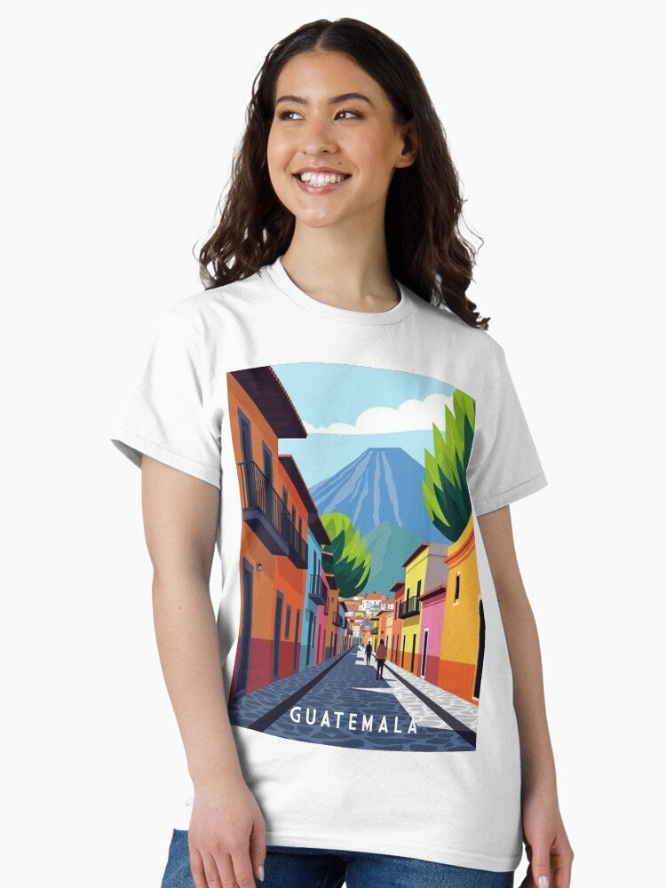 Antigua Guatemala Travel Poster Classic T-Shirt