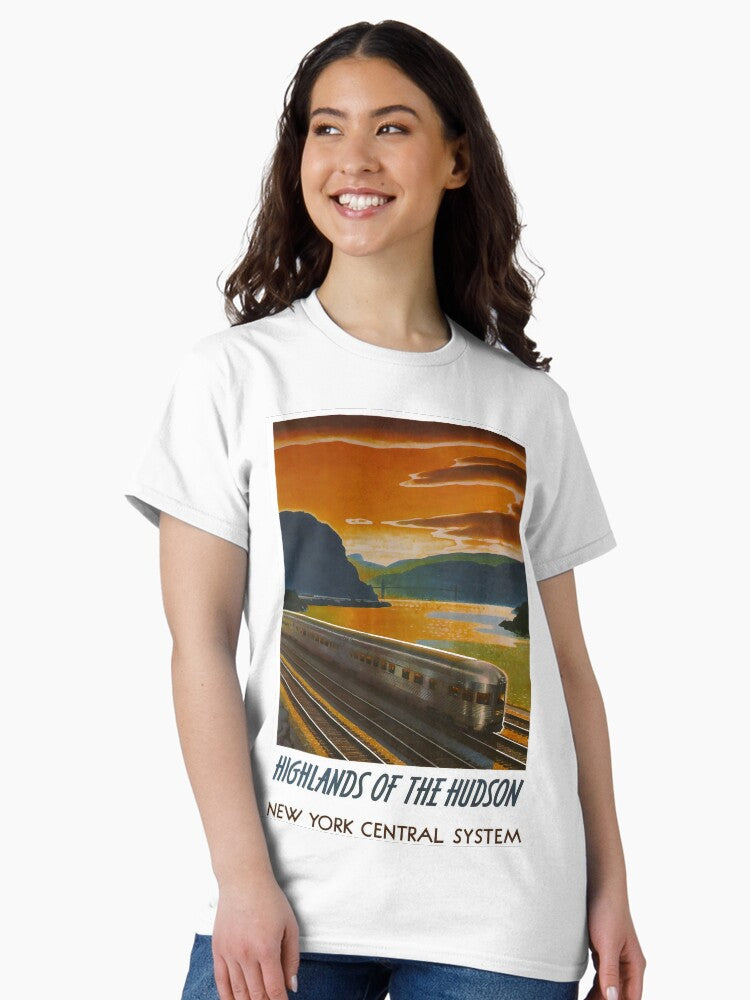 Highlands of the Hudson vintage travel poster Classic T-Shirt