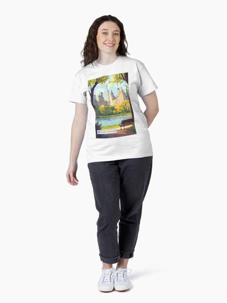 New York City Central Park Travel Poster Art Classic T-Shirt