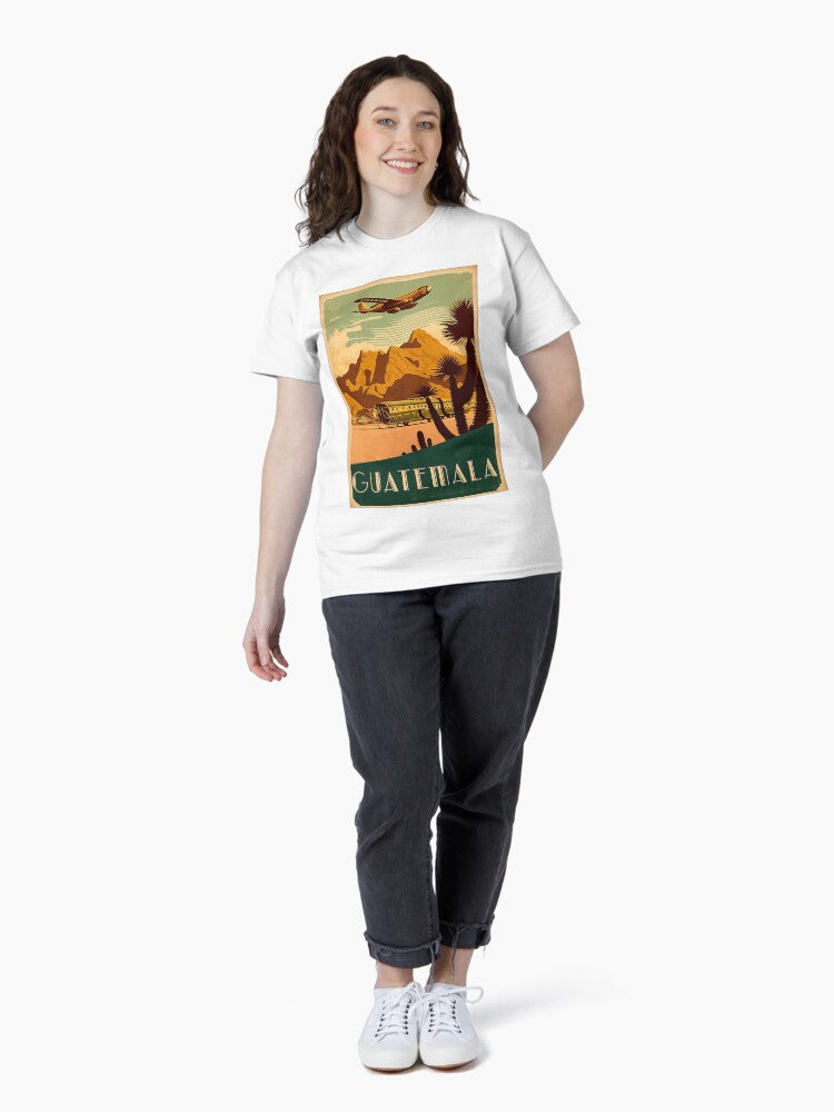 Guatemala Vintage Travel Art Poster Classic T-Shirt