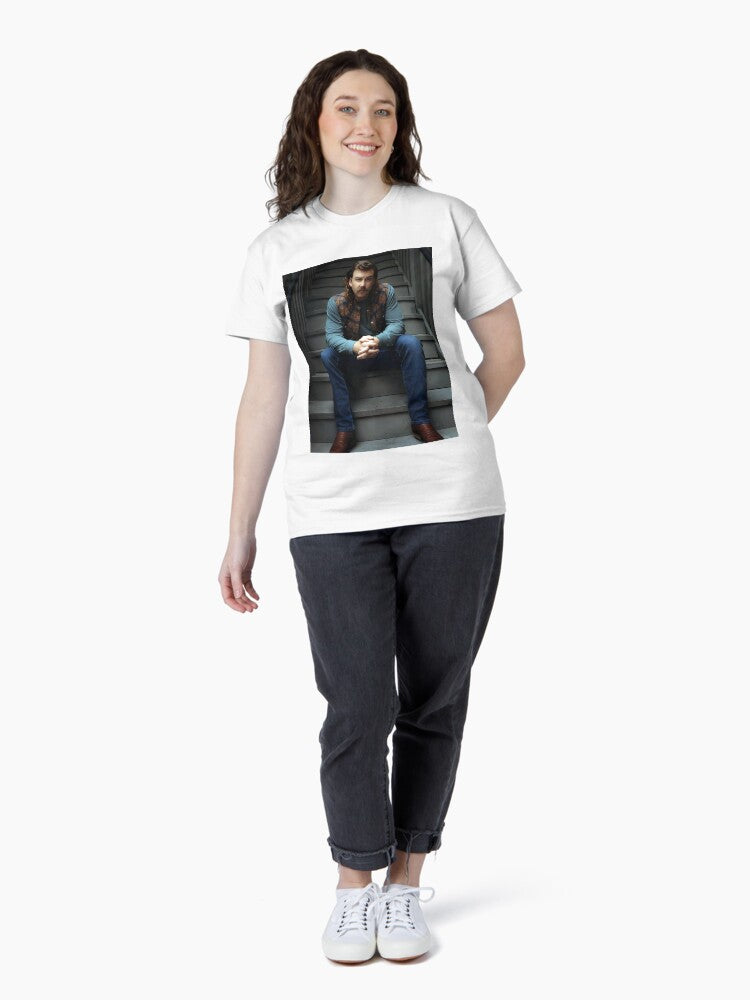 Handsome Singer Trending On The Stairs Poster Classic T-Shirt
