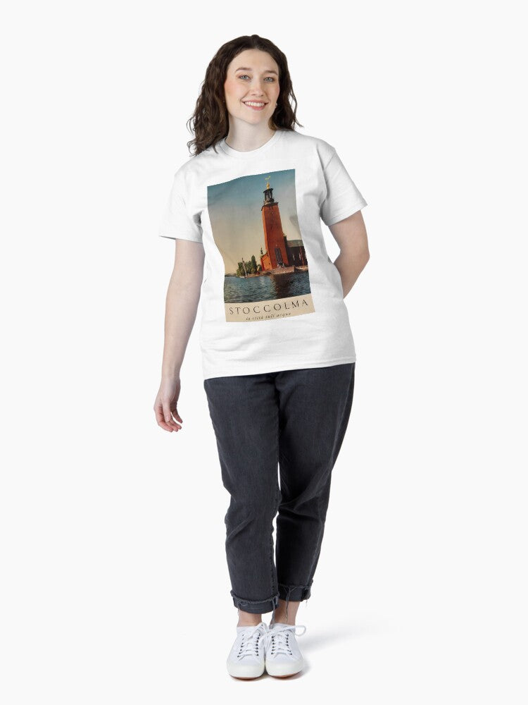 Stoccolma vintage travel poster Classic T-Shirt