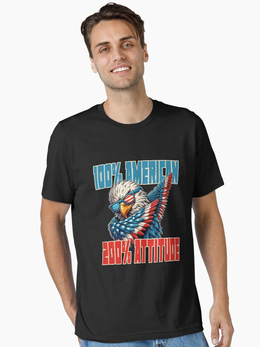 100% American, 200% Attitude Essential T-Shirt
