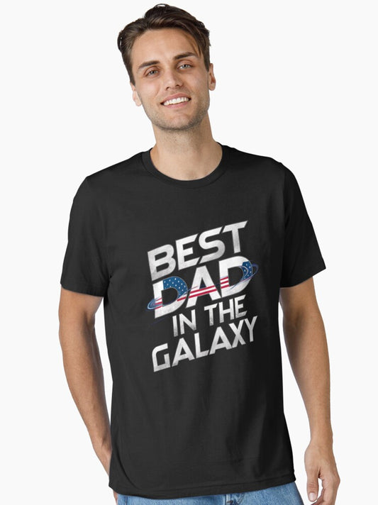 Fathers Day Best Dad in the Galaxy Essential T-Shirt Style001