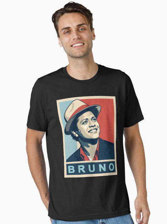BRUNO — Pop Hope Portrait in Retro Poster Style Essential T-Shirt