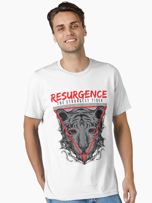 Ferocious Guardian: White Tiger Emblem Essential T-Shirt Style001