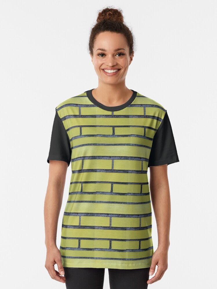 Yellow Divination Bricks Graphic T-Shirt