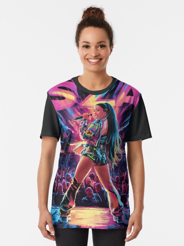 POSTER SZZA Live Performance Graphic T-Shirt