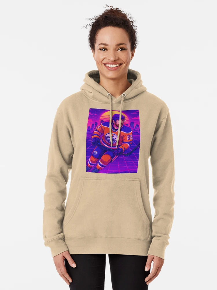 Sam Gagner Vaporwave Poster – Edmonton Oilers Retro Anime Art Print, Neon Skyline Hockey Decor Classic T-Shirt