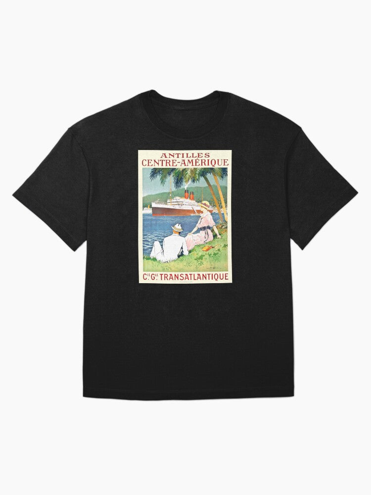 1920 ANTILLES and CENTRAL AMERICA Cruise Ship Poster Oversized T-Shirt