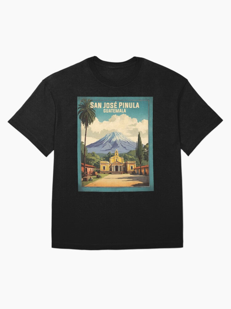 San Jose Pinula Guatemala Vintage Poster Tourism Oversized T-Shirt
