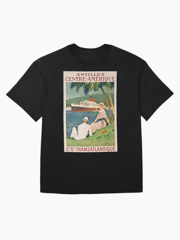 Antilles-Centre Amerique vintage travel poster Oversized T-Shirt