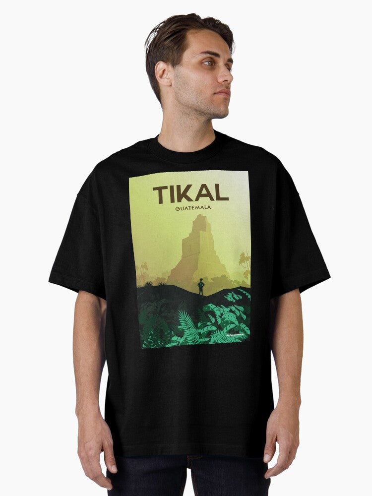 Guatemala travel poster wall art Oversized T-Shirt