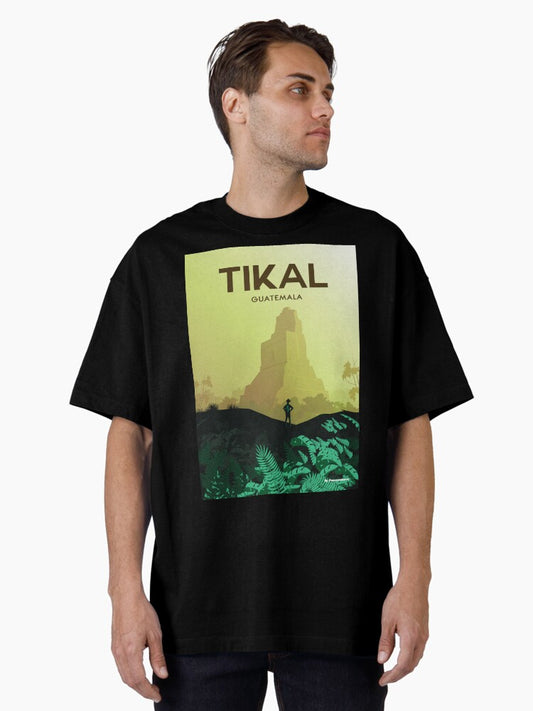 Guatemala travel poster wall art Oversized T-Shirt