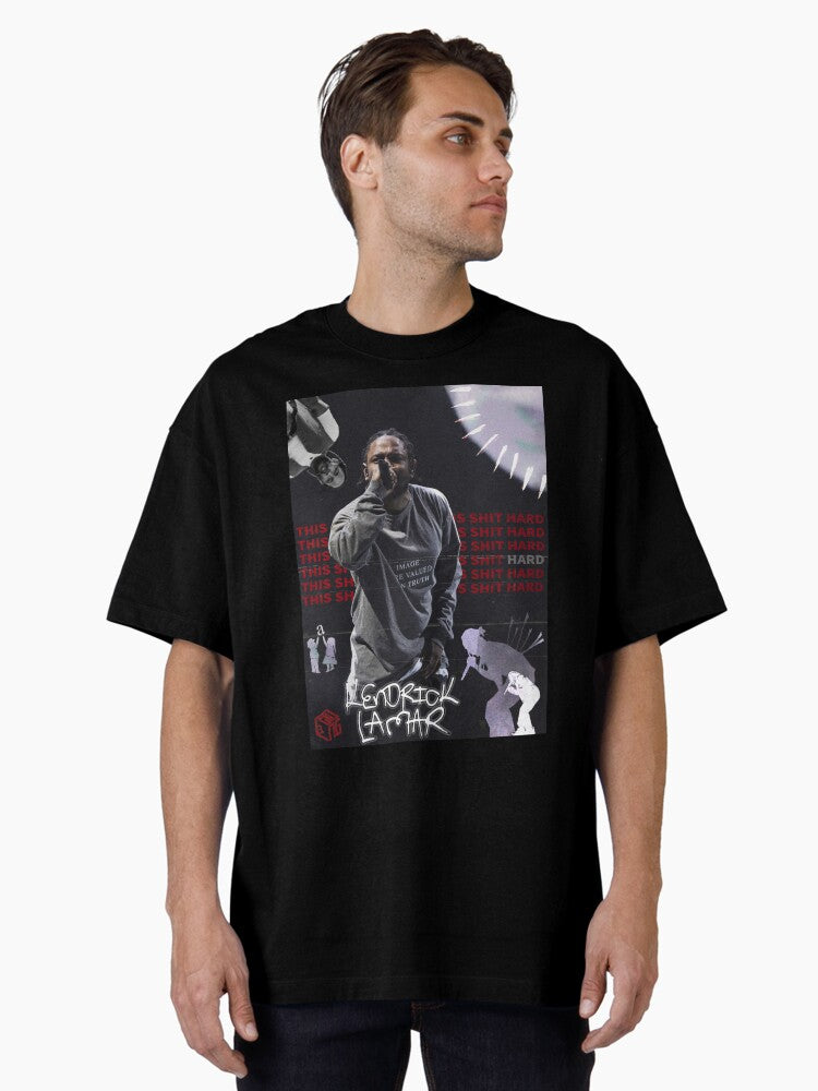 Kendrick Lamar Poster Oversized T-Shirt
