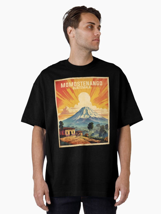Momostenango Guatemala Vintage Poster Tourism Oversized T-Shirt