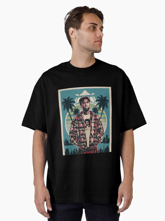 Kendrick Lamar Vector poster design Oversized T-Shirt