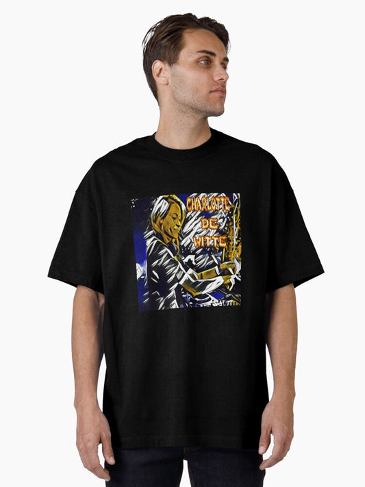 Female dj in the mix techno music Oversized T-Shirt