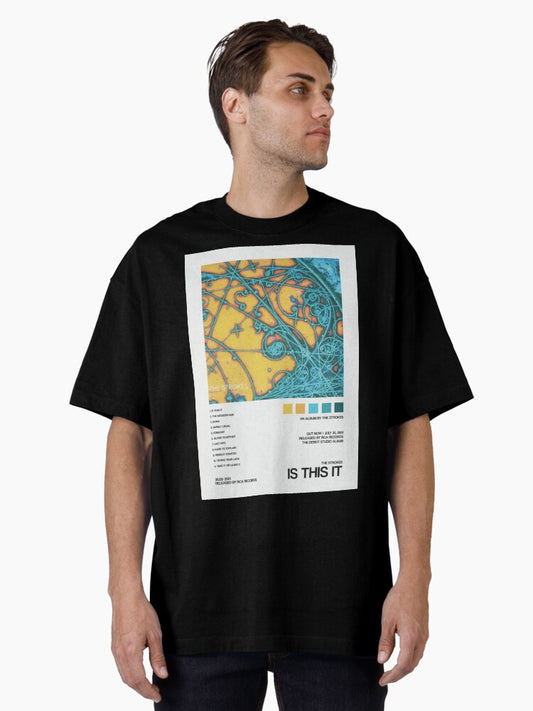 The This Blue Abstract Poster Oversized T-Shirt