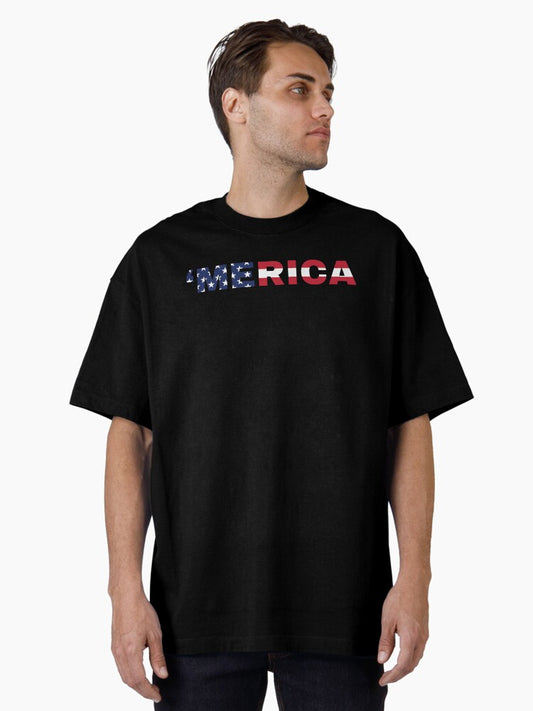 'Merica Us Flag Oversized T-Shirt