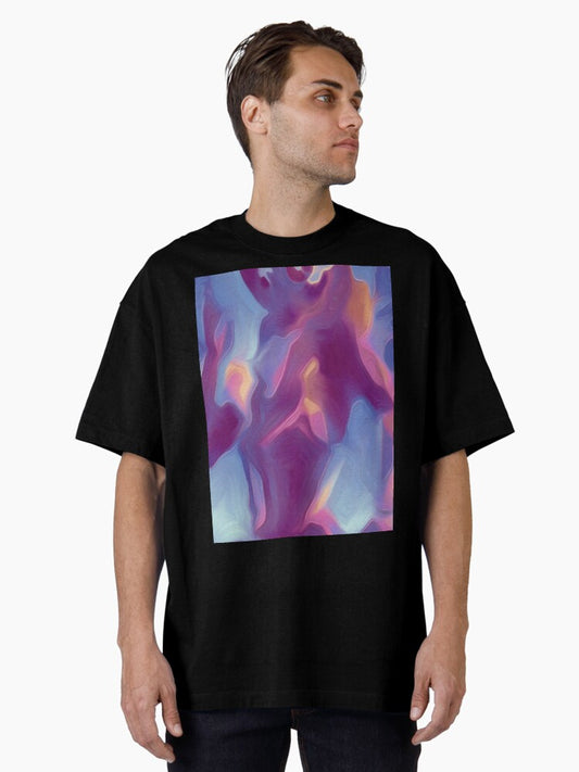 *CAPTAIN EO INTENSE LOOK ABSTRACT PORTRAIT LEGEND DANCE MUSIC* Oversized T-Shirt