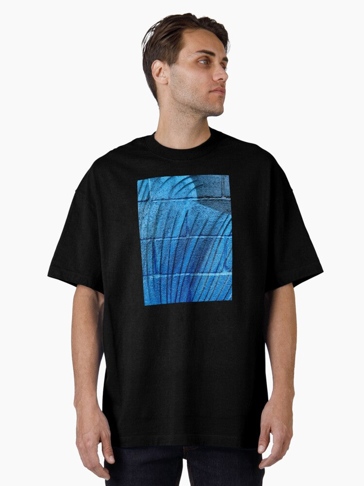 Hip hop background street art graffiti urban art modern poster Oversized T-Shirt