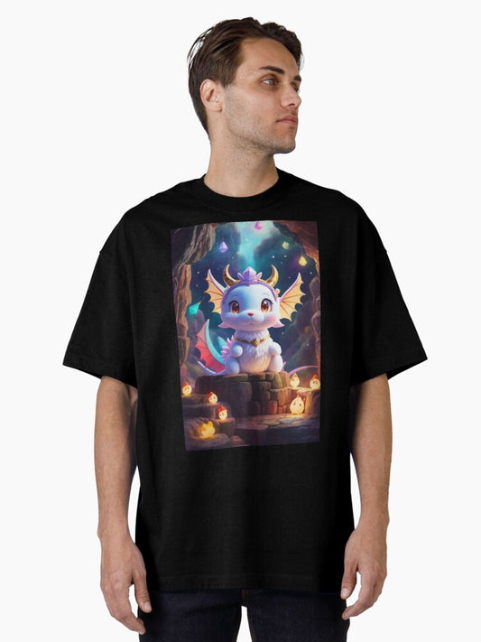 014 Cute Chibi Dragon Oversized T-Shirt