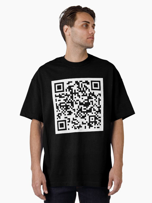 1 hour of medieval slim shady QR code Oversized T-Shirt