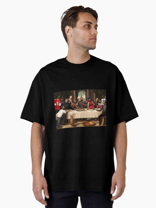 Canvas Hip Hop Rapper Poster Oversized T-Shirt