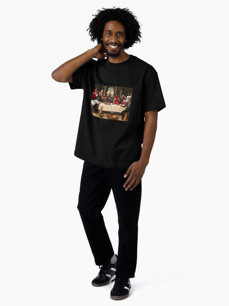 Canvas Hip Hop Rapper Poster Oversized T-Shirt