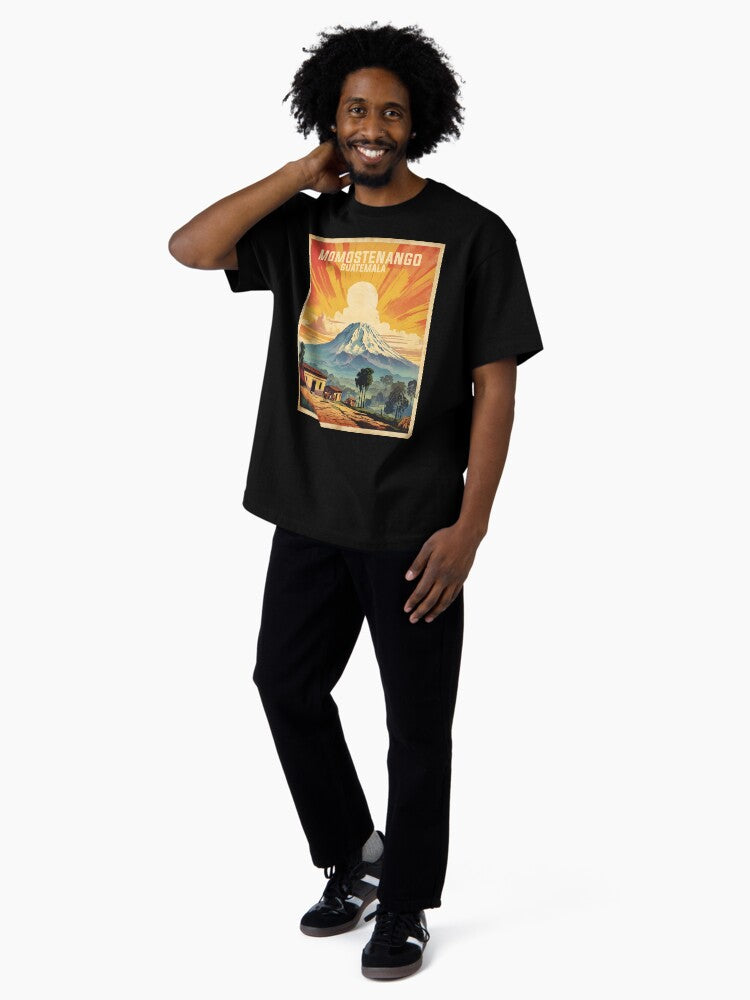 Momostenango Guatemala Vintage Poster Tourism Oversized T-Shirt