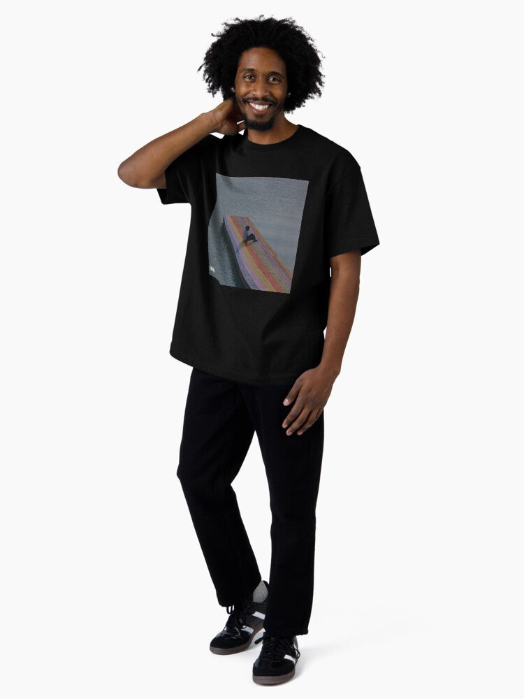 Minimalist Cover Album The Melodic Blue Poster Oversized T-Shirt