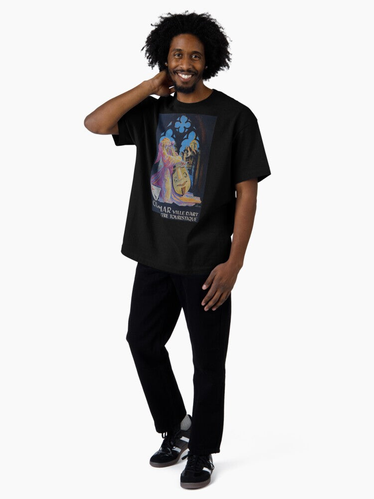 Colmar Ville d Art vintage travel poster Oversized T-Shirt