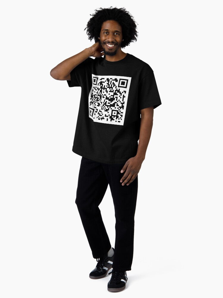 1 hour of medieval slim shady QR code Oversized T-Shirt