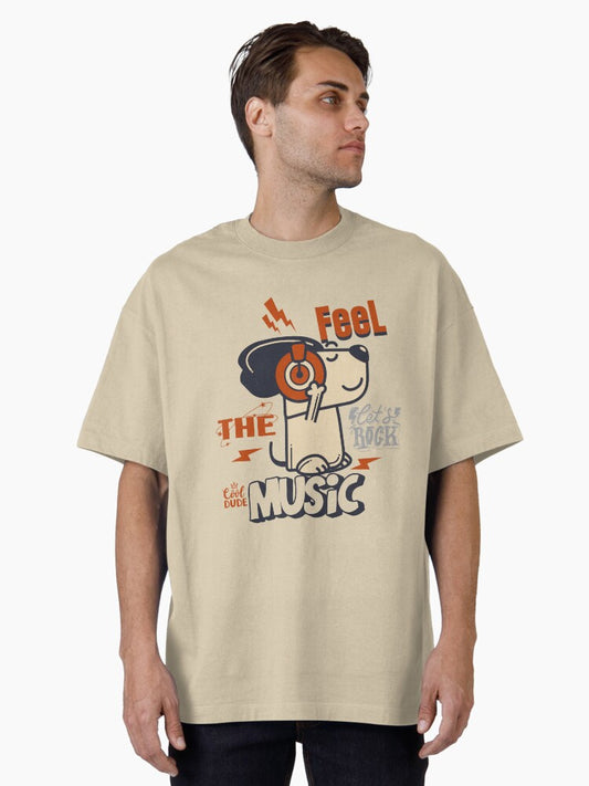 Feel the music Oversized T-Shirt