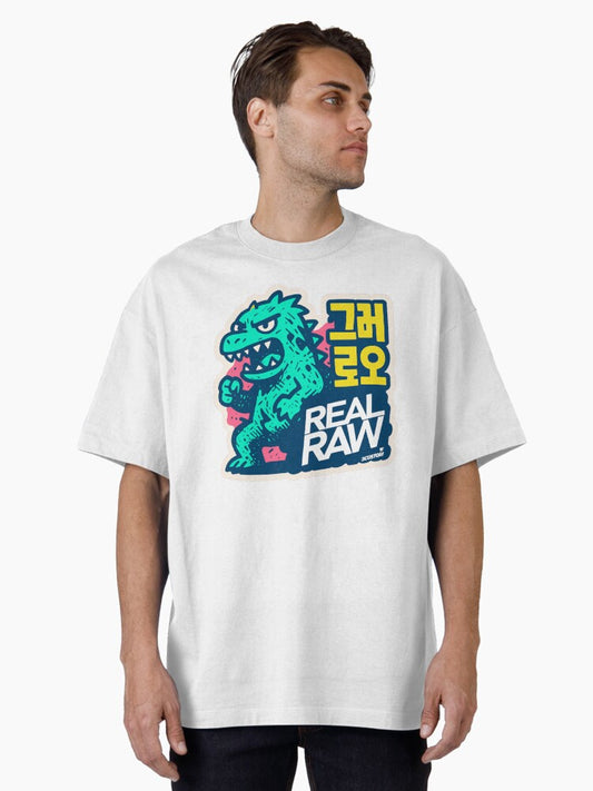 "RAW KAIJU – Urban Monster Style" Oversized T-Shirt