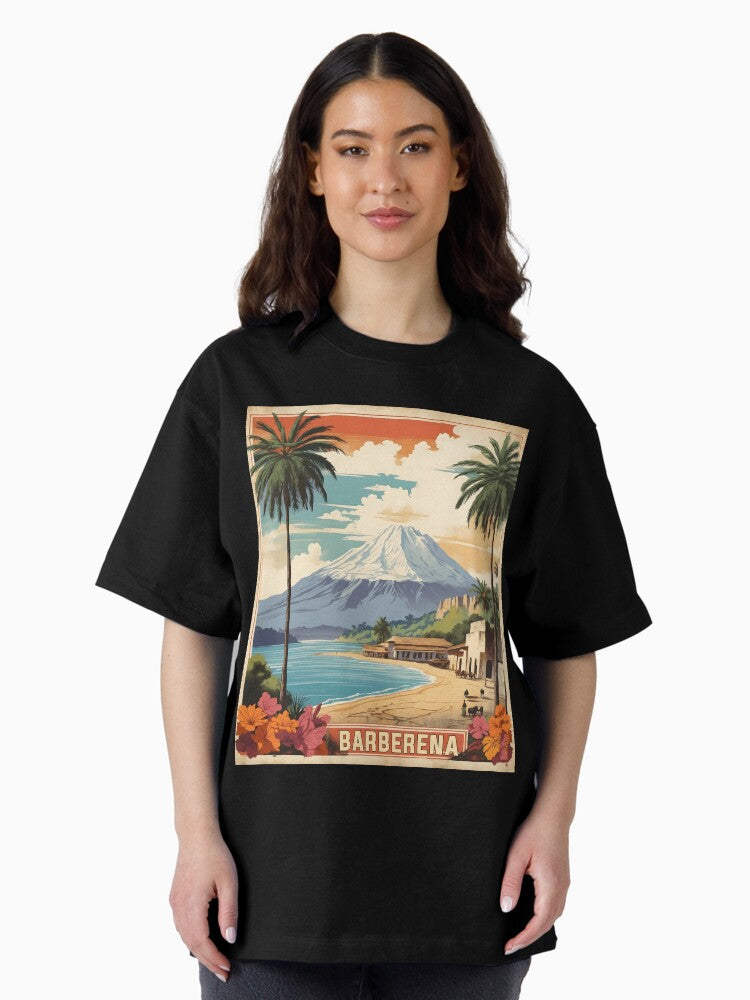 Barberena Guatemala Vintage Poster Tourism Oversized T-Shirt