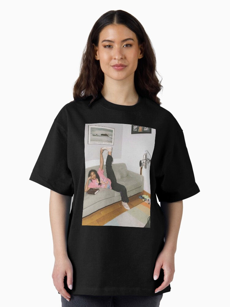 SZA Live In House Poster Oversized T-Shirt