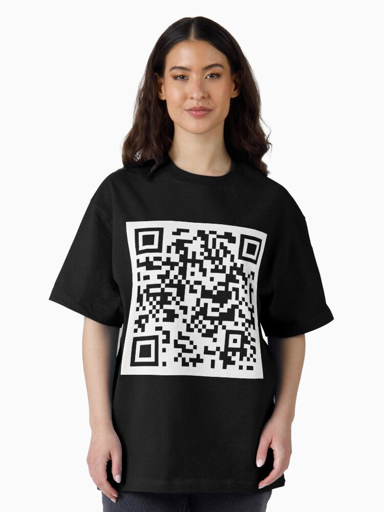 1 hour of medieval slim shady QR code Oversized T-Shirt