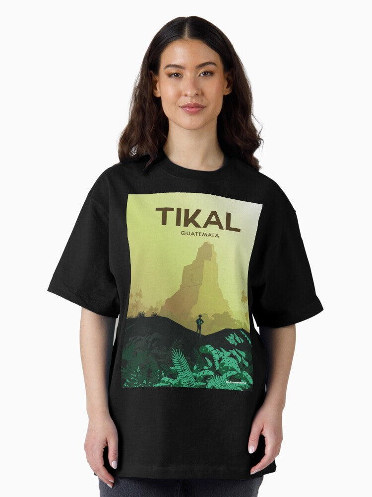 Guatemala travel poster wall art Oversized T-Shirt