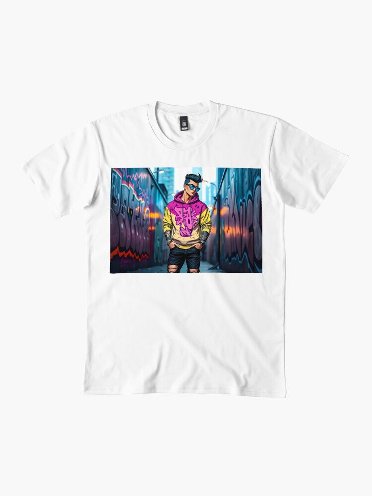 Urban Street Style Graffiti Hoodie Premium T-Shirt