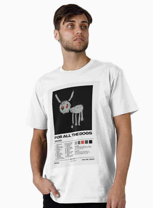 For All the Dogs by Drake Album Poster Premium T-Shirt