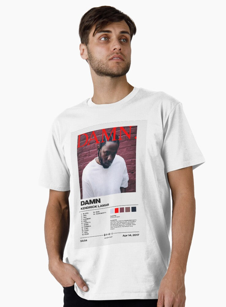 Damn by Kendrick Lamar Album Poster Premium T-Shirt Style001