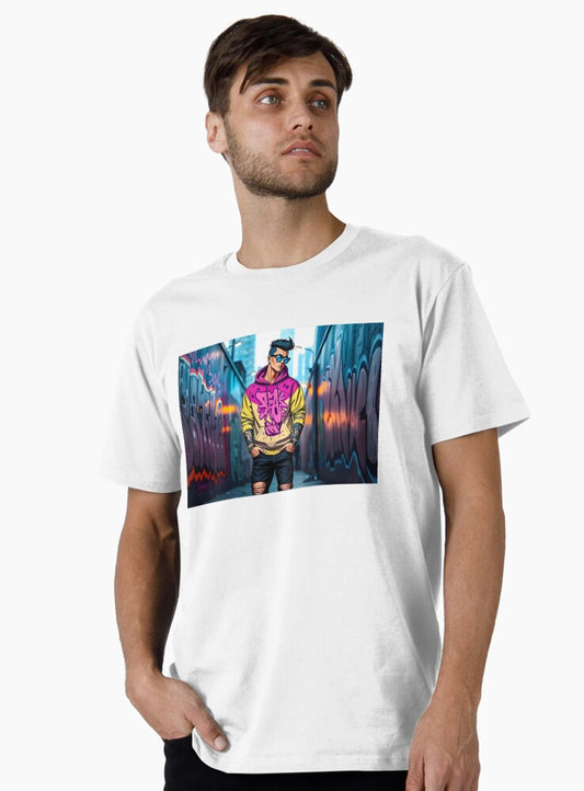 Urban Street Style Graffiti Hoodie Premium T-Shirt