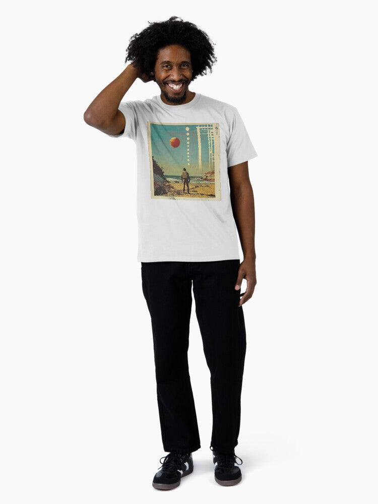 Astronaut : Stylish retro poster with graphic elements Premium T-Shirt